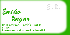 eniko ungar business card